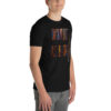 Black Short-Sleeve T-Shirt Jazzy Saying Jazzy Art Saxophone Motif - Image 5